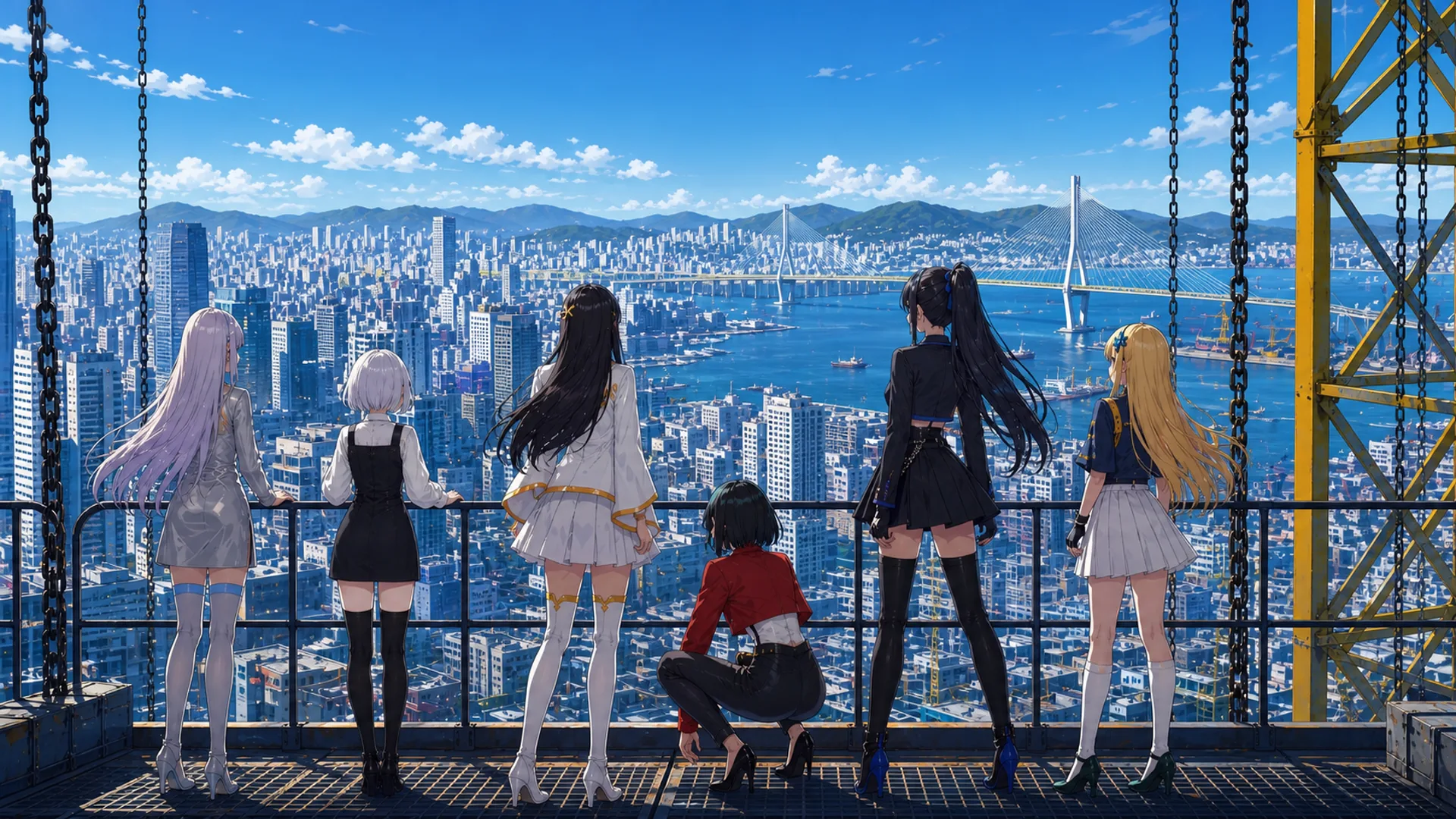 부산마법소녀 제작 스틸 CRANE PLATFORM — 6인